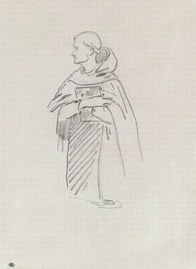 San Bernardo inginocchiato, con un libro da Édouard Manet